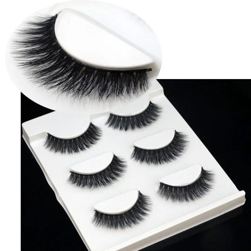 3D реалистичные естественные накладные ресницы крест-накрест толстые