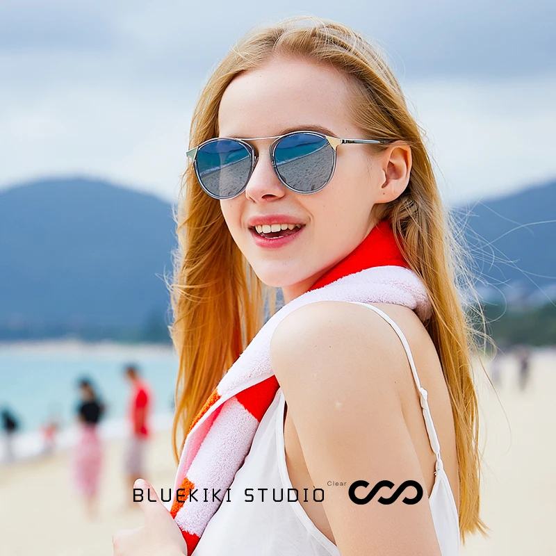 KIKI 2019 новые женские поляризованные металлические солнцезащитные очки бренд