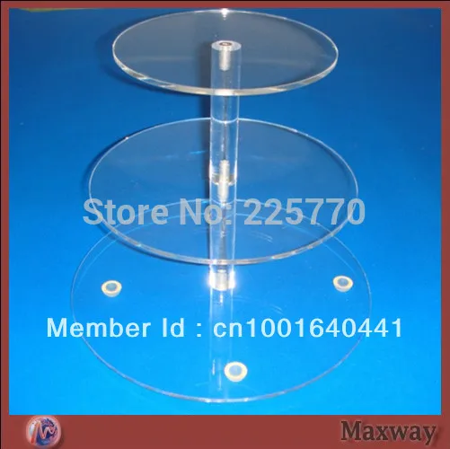

Crystal 3 Tiers Acrylic Wedding Cupcake Stand