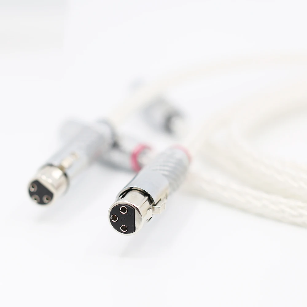 1 пара OCC посеребренный XLR аудио кабель Балансный кабель XLR кабель мужчин и женщин M/F аудио кабель 8AG твист кабель