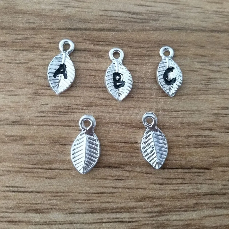 26 шт. подвески буквы для ожерелья браслета|leaf charm|charms for necklacea-z charms |