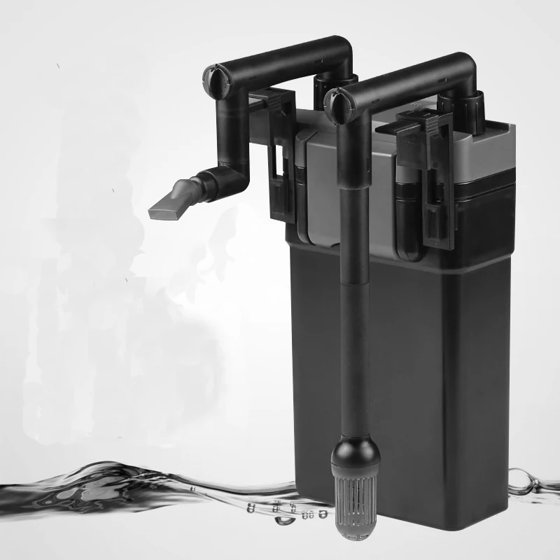 water grass external filter 500L/h multi-layer filtration energy-efficient for fish tank nano aquarium | Дом и сад