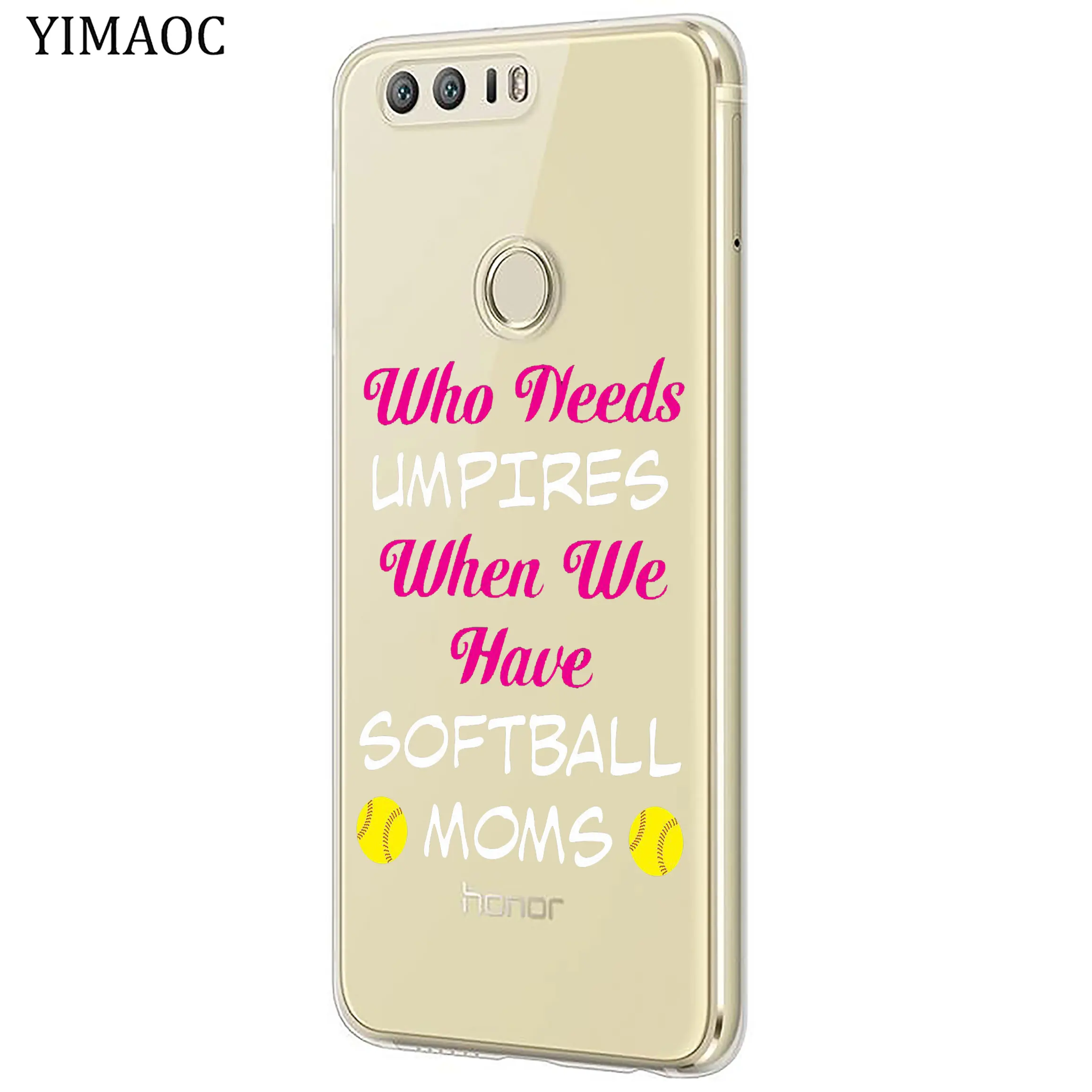 YIMAOC огненный Желтый Мягкий Бейсбольный чехол для Huawei Y9 Y7 Y6 Prime 2018 Honor 20 10 9 9X 8C 8X 8 Lite