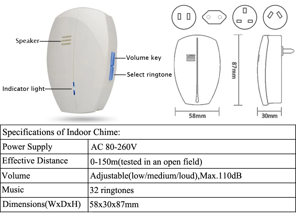 CUSAM беспроводной домофон видео дверной звонок Wifi Smart 720P HD камера дверной звонок двухстороннее аудио ночное видение датчик движения