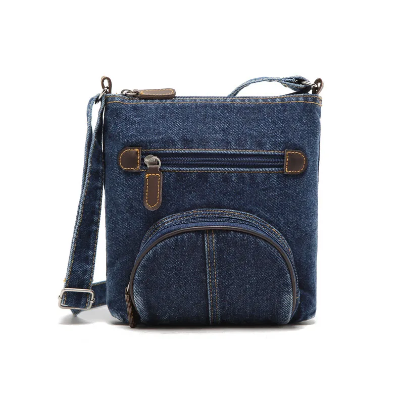Модные синие джинсовые сумки на плечо Для женщин классический европейский сумка