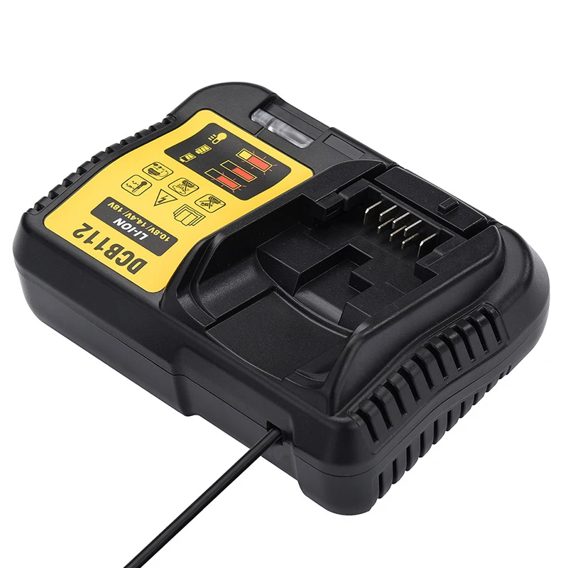 Зарядное устройство 2 а для аккумуляторов Dewalt 18 в DCB112 10 8 20 Li Ion DCB105 DCB205 аксессуары