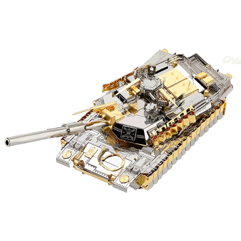 Piececool 3d металлические нано-головоломки M1A2 SEP TUSK II Танк сборные модели наборы P077 DIY 3D лазерная резка головоломки игрушки для проверки