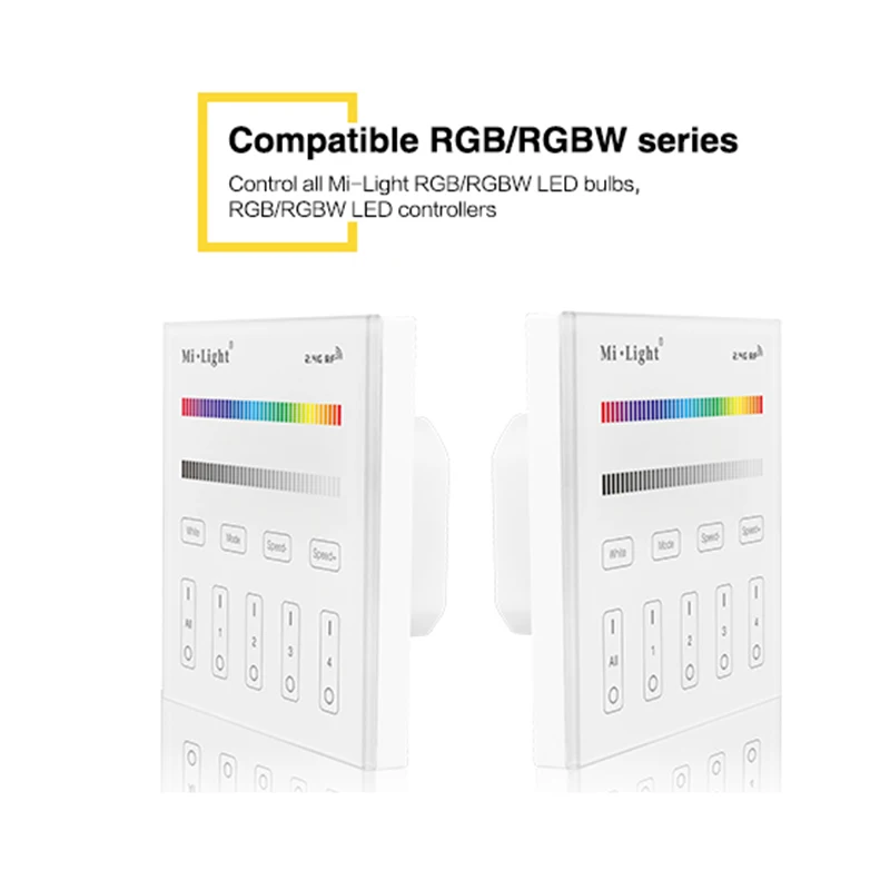 Умный пульт дистанционного управления Milight T3 AC220V 4 зоны RGB RGBW с затемнением