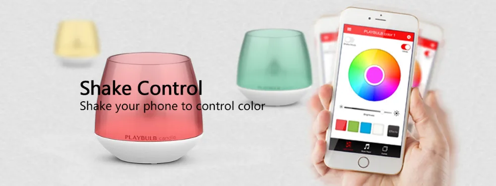 Пакет MIPOW из 3 PLAYBULB, приложение на смартфон для контроля светодиодной свечи смарт, свечи для ароматерапии, легкий цвет, не нагревается, много цветов