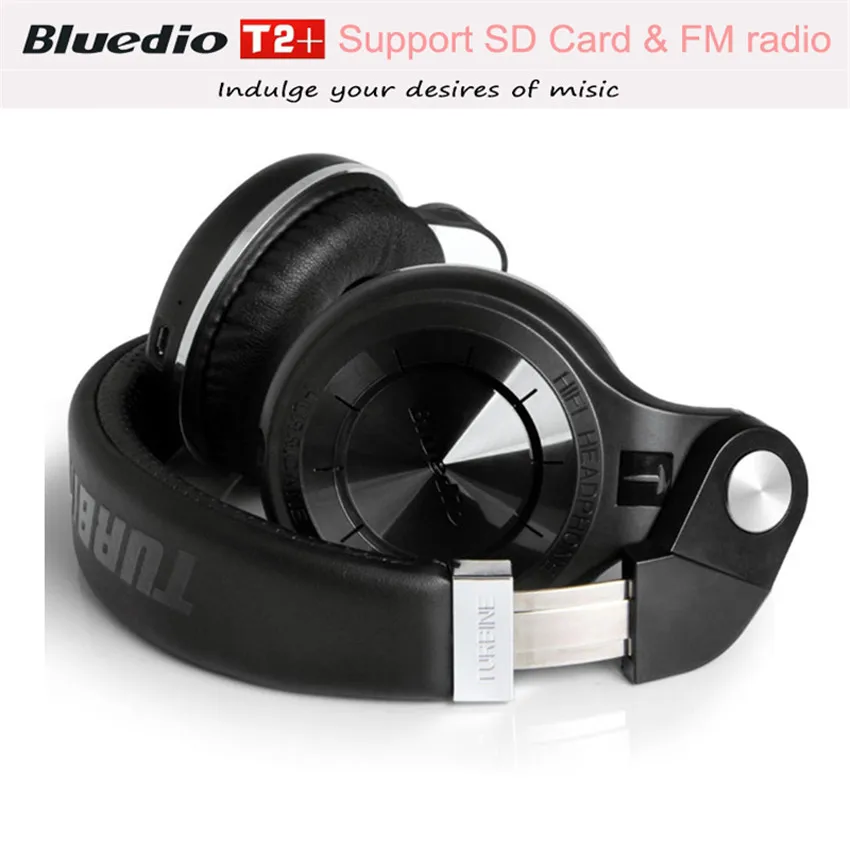 Лучшие беспроводные наушники складные Bluedio T2 + (Plus) Bluetooth Hi Fi стерео басовые с