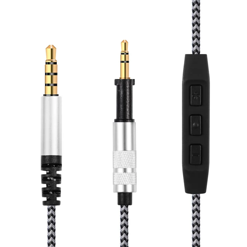 Сменный кабель для наушников AKG K450 K451 K452 K480 Q460 1 4-1 8 м 3 5 мм штекер на 2 аудиошнур iPhone