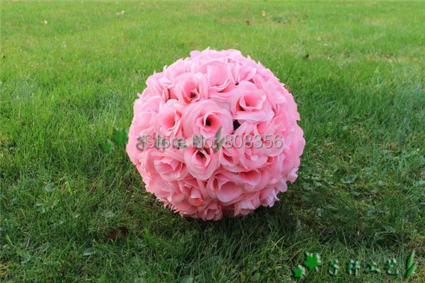 4pcs 23cm Diameter Kissing Balls Rose Flowers Ball for Wedding Party Suppermarket Floral Decoration 7 Colors | Дом и сад
