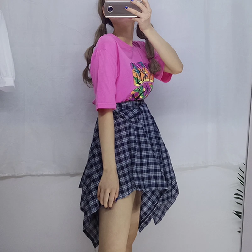 Женские повседневные стильные футболки с коротким рукавом и надписью Enck летние