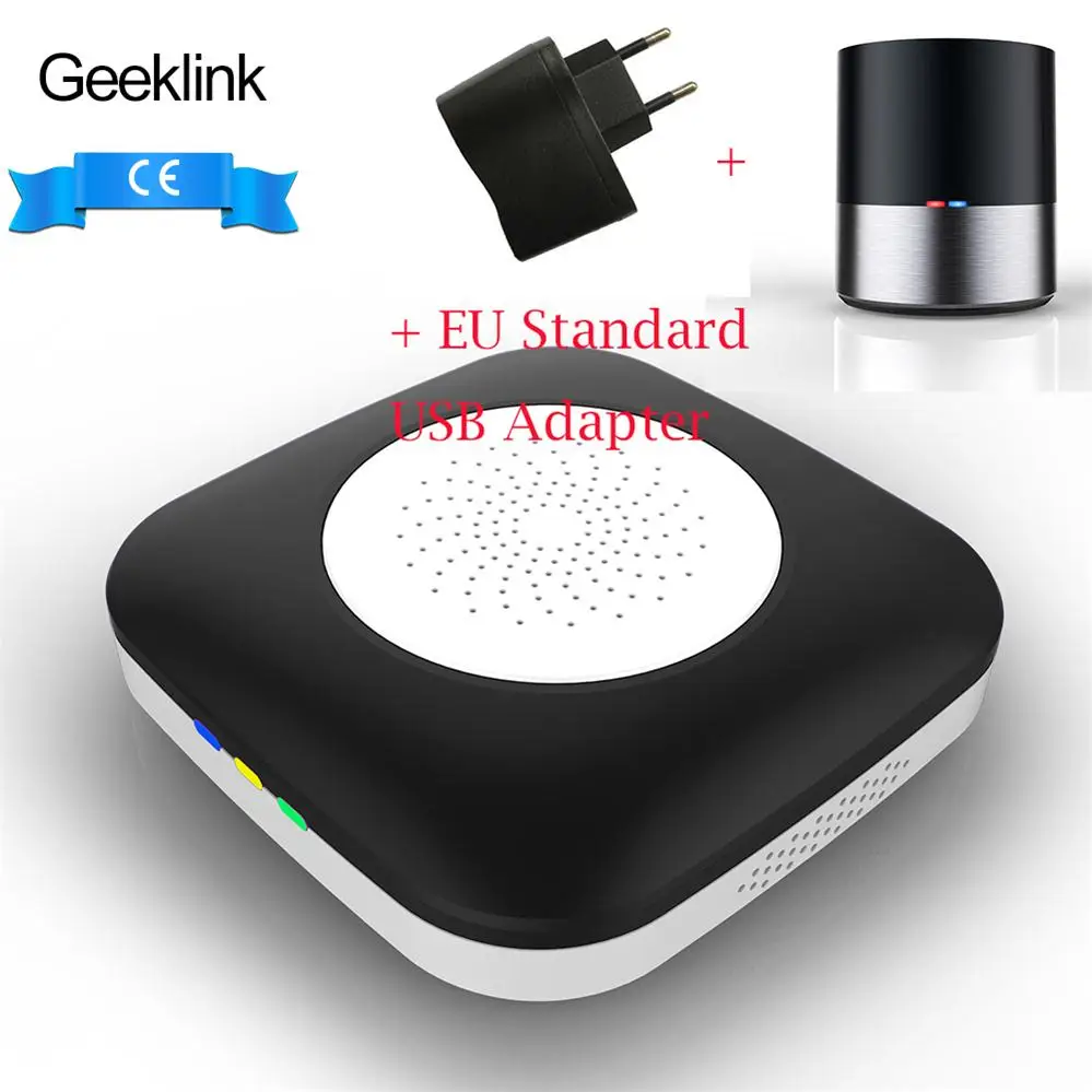 EU Mini Small Pai Geeklink умный дом беспроводной wifi+ IR+ 4G приложение голосовой пульт дистанционного управления AU UK EU US адаптер работает для Alexa Google домашней автоматизации - Цвет: EU Mini Small Pai