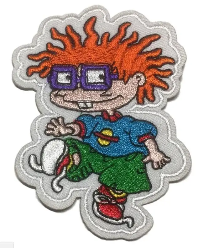 Rugrats Чаки утюг на патчи мультяшный значок вышитые DIY Аппликация