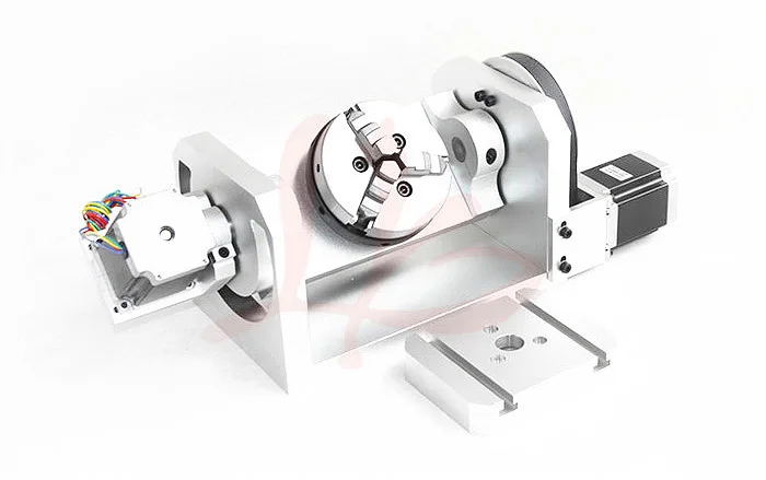 CNC lathe parts 4th axis / 5th ( A aixs Rotary ) with chuck for cnc engraving machine | Инструменты