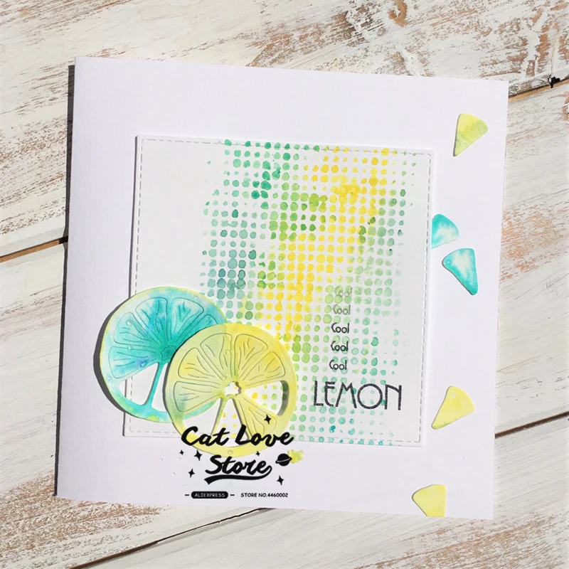 Летние металлические режущие штампы Lemon Circle трафарет для DIY бумажные карточки