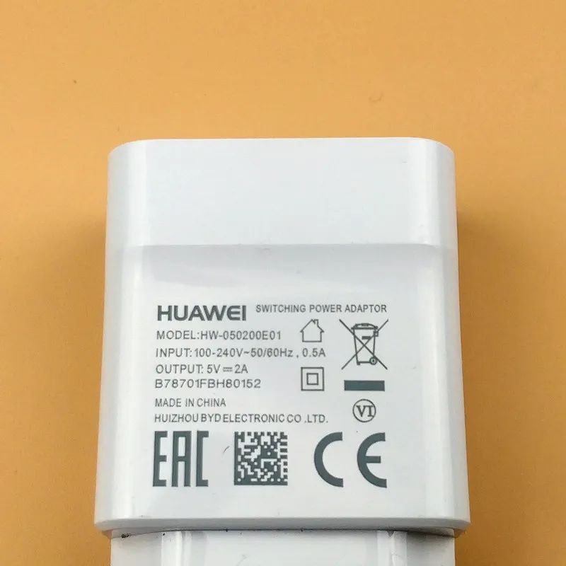 Оригинальное зарядное устройство huawei y9 5 В/2 А Европейский адаптер для p10 lite p9 p8 y7 Y9