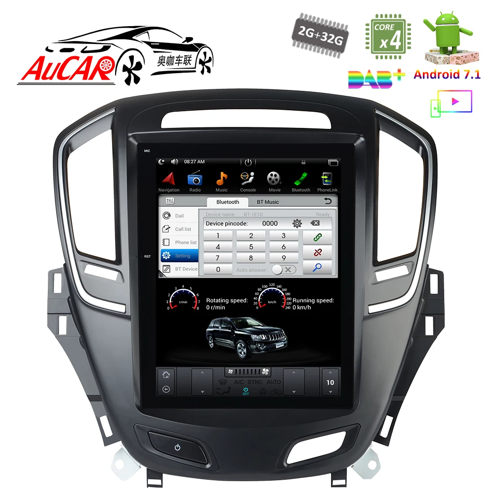 Фото Мультимедийная магнитола для Opel Insignia Buick Regal 7,1, Android 10,4, 2014 дюйма, GPS, Bluetooth, Wi-Fi, 4G №3