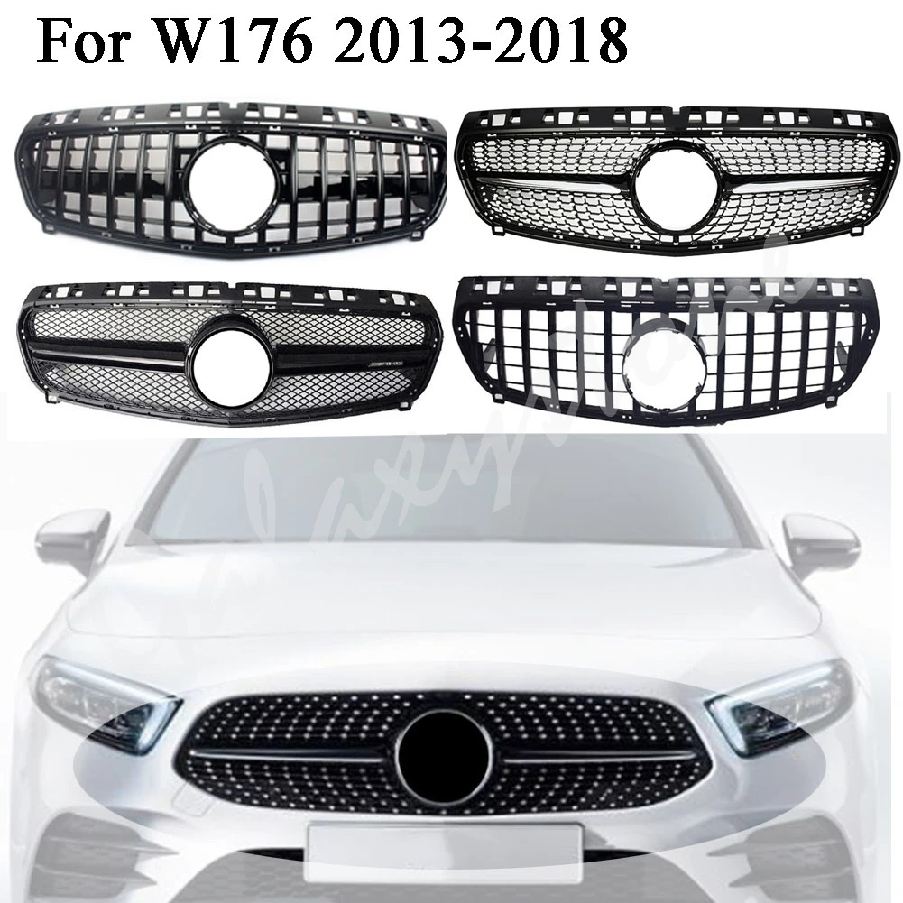 Передняя Верхняя решетка решетки подходит для Mercedes Benz W176 a-класс A180 A200 A45 GT GTR алмаз 2013