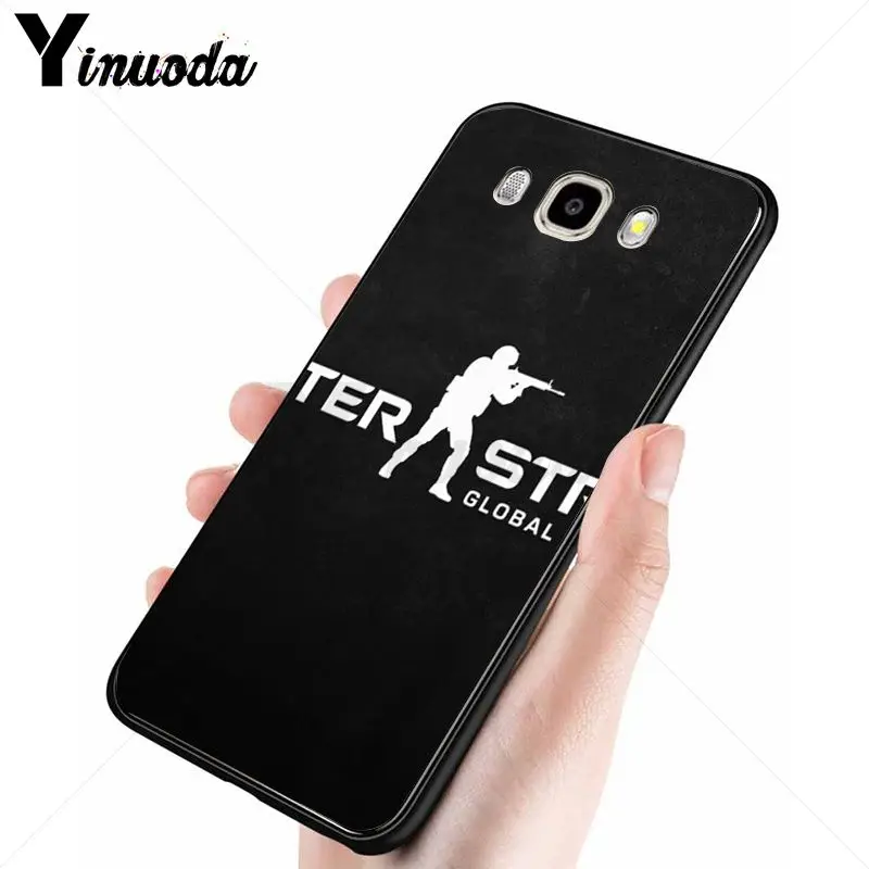 Yinuoda Counter Strike cs go черный мягкий чехол для телефона Samsung Galaxy j6plus j7 prime j8 j2 j4plus 2018