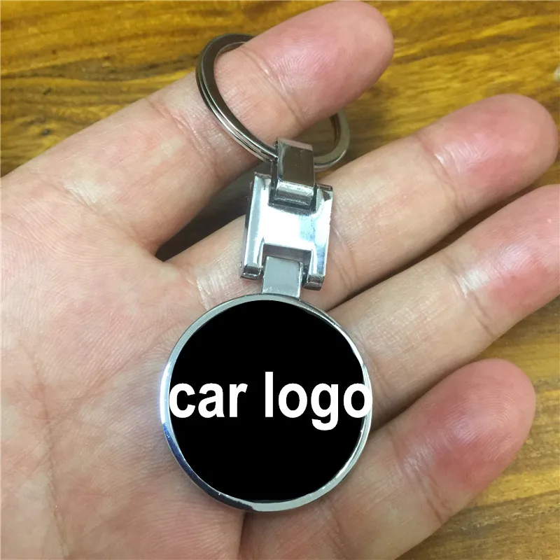 H Пряжка логотип автомобиля эмблема брелок для ключей со значком Audi Benz Chevrolet Citroen