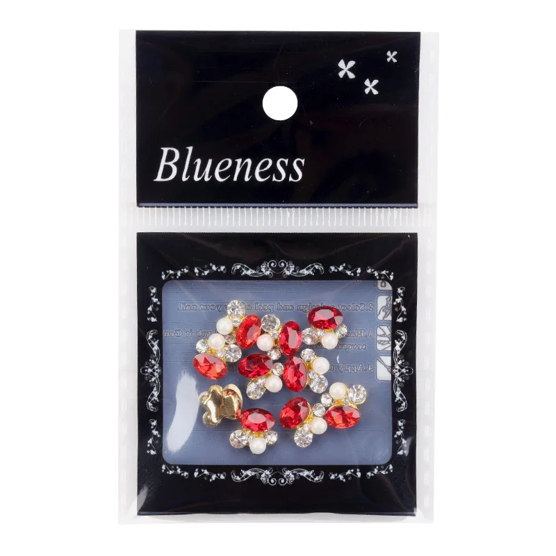 Blueness 10 шт./лот 3D художественное украшение красочный Кристальный дизайн DIY