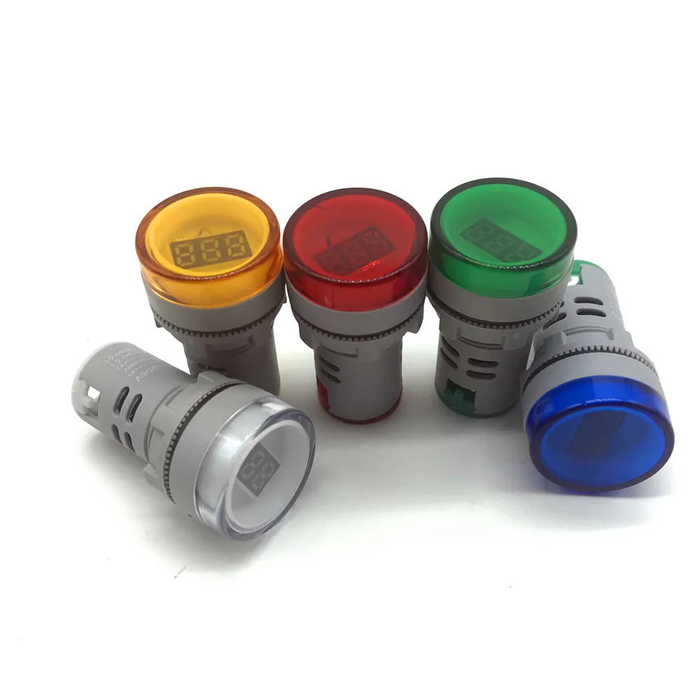 22 мм светодиодный цифровой дисплей измеритель напряжения вольт Индикатор