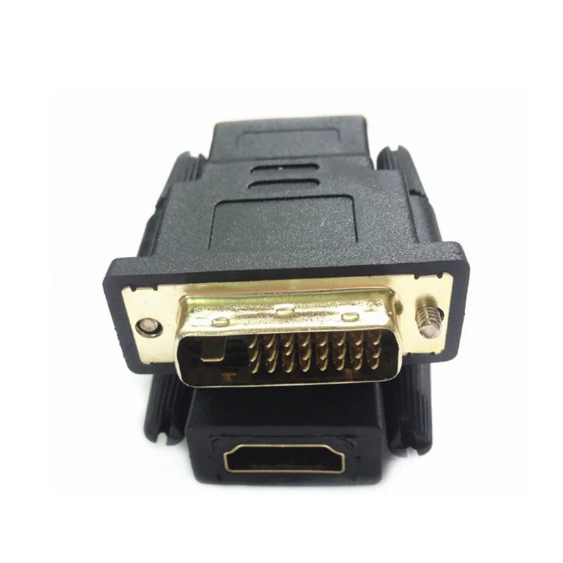 DVI 24 + 1 к HDMI адаптер Кабели позолота 24к штекер женскому дви кабель конвертер 1080 P