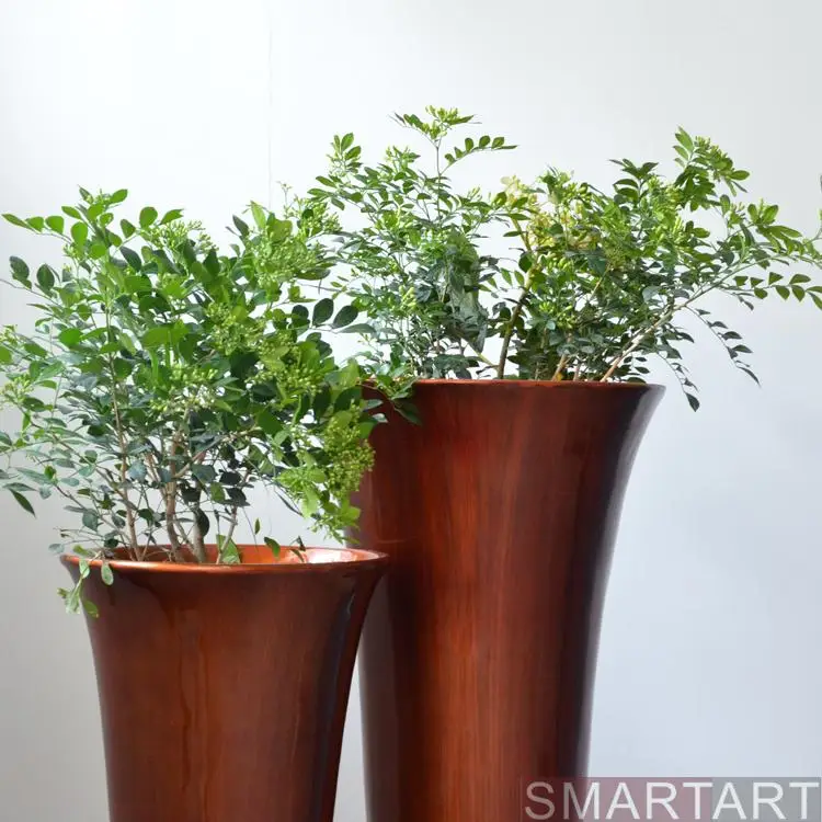 If the SMARTART glass steel mall model room villa Club Project Цветочная ваза для украшения пола|decorative