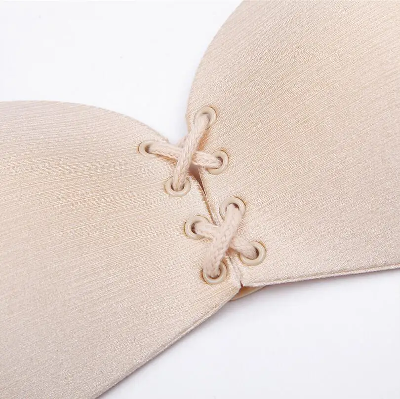 Невидимая без бретелек Бюстгальтеры для женщин пикантные Push Up Bra Силиконовый