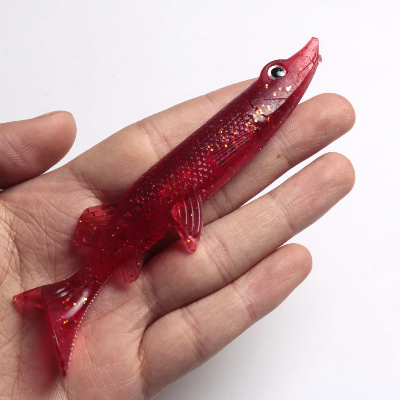 Искусственная приманка в виде червя с объемными глазами 11 см/12 г 1 шт.|Наживки для