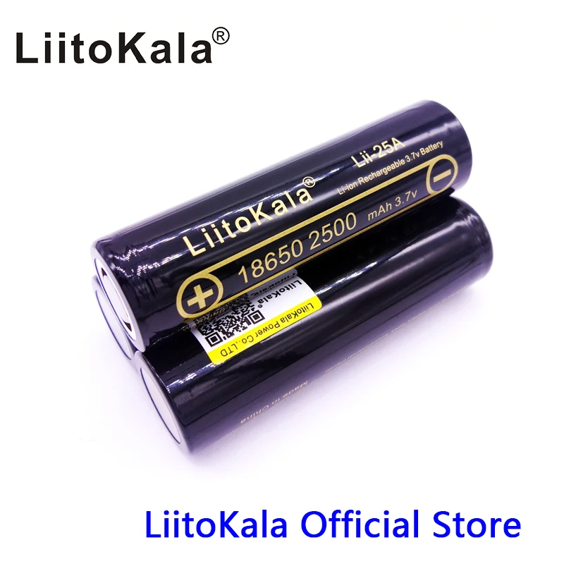 HK LiitoKala Lii 25A 3 6 В 18650 2500 мАч литий ионная батарея макс. 10А загрузка электронных