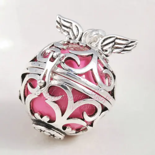 Евдора гармония шар медальон клетка ювелирные изделия крыло ангела кулон Ангел