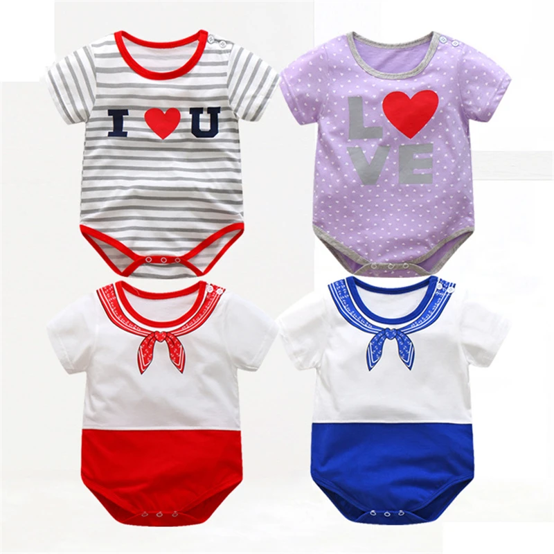 Детские Комбинезоны для малышек Детская летняя одежда девочек хлопковая