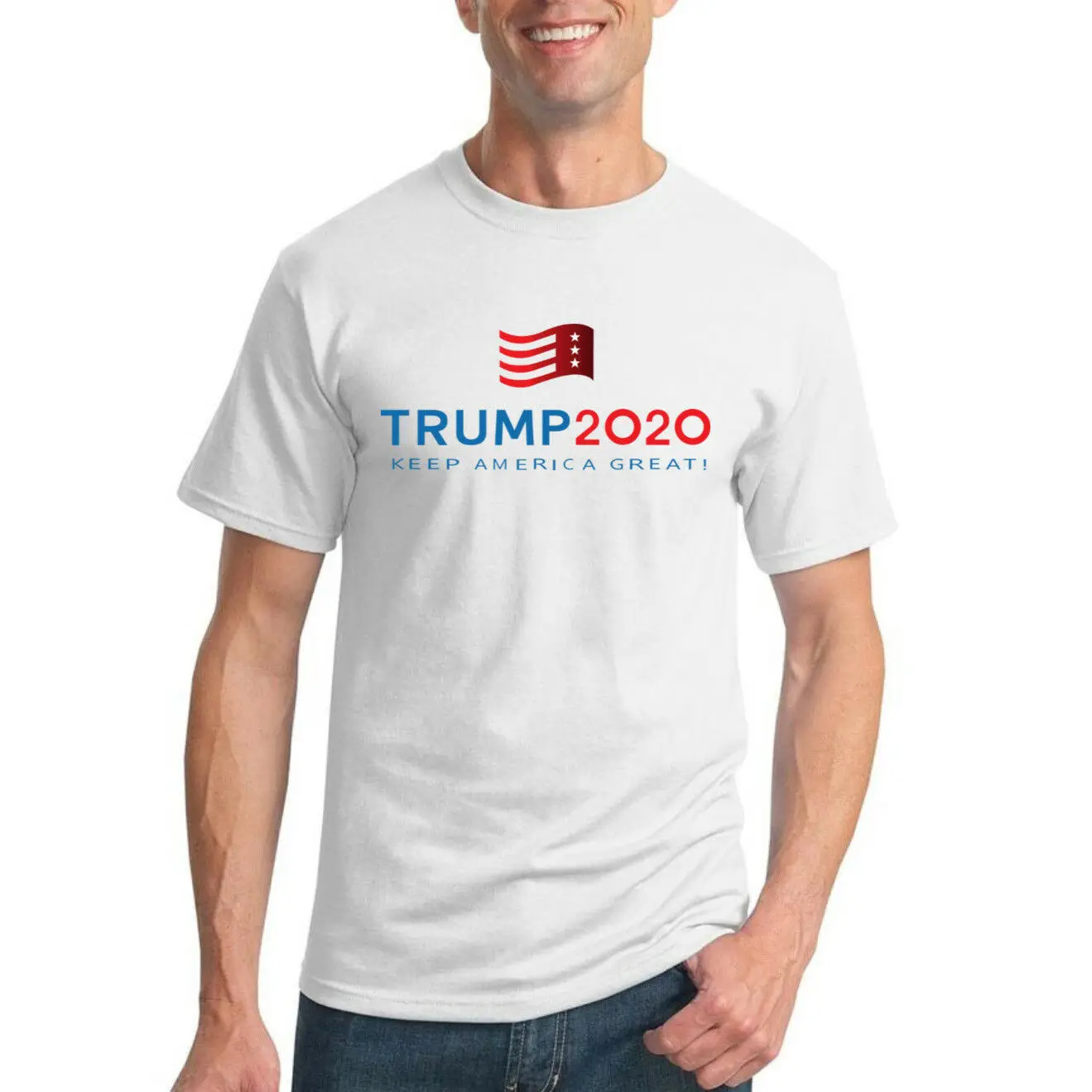 2019 Забавный сохранять America Great Трамп 2020 мужские выборов политическая футболка Графический Maga тройник с