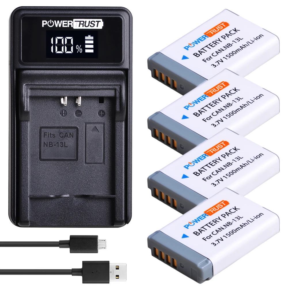 2x1500 mAh NB-13L NB13L NB 13L батарея+ светодиодный USB зарядное устройство для Canon PowerShot G5X G7X G9X G7 X Mark II G9 X, SX620 SX720 SX730 HS