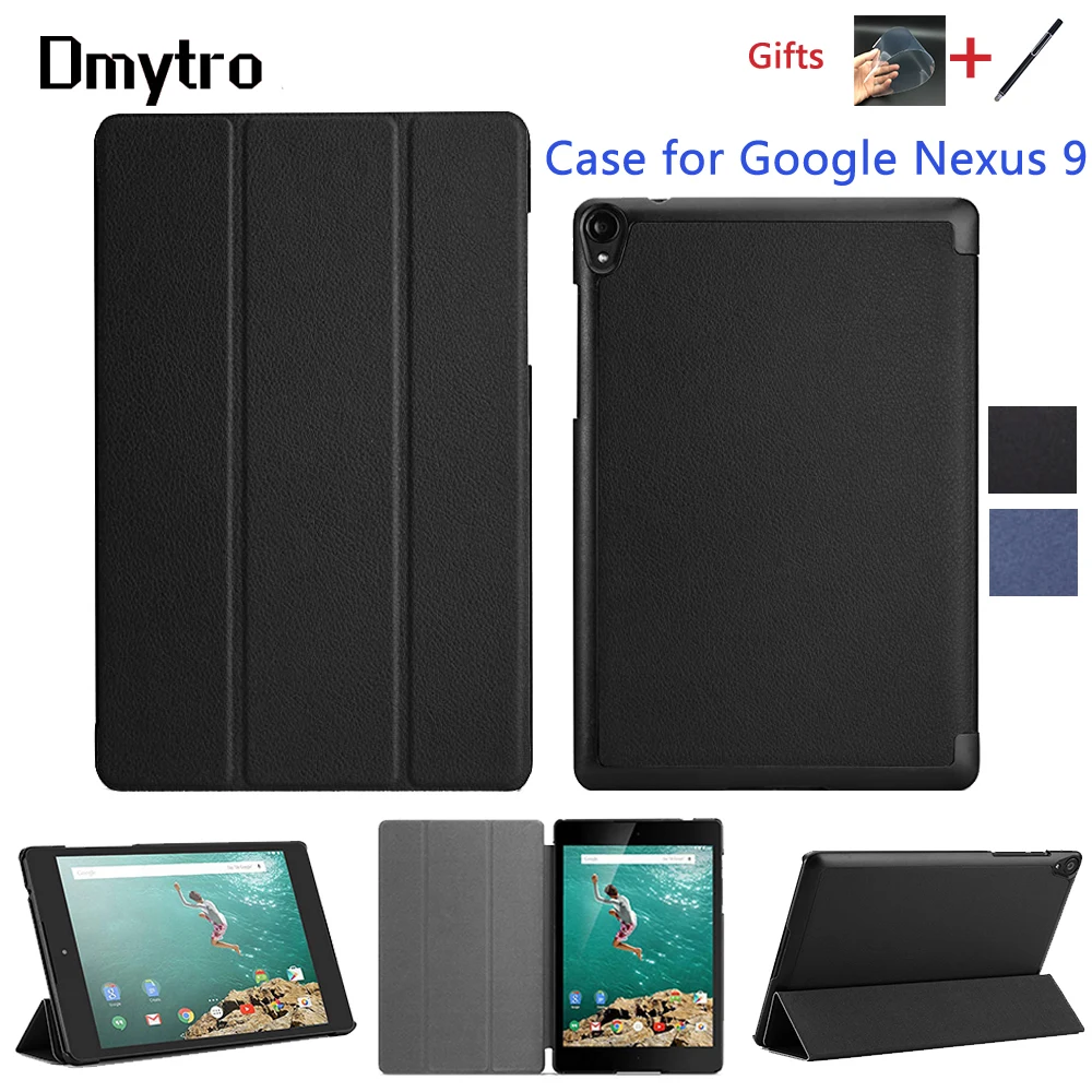 Dmytro защитный чехол для Google Nexus 9 8 дюймов Ультратонкий Роскошный умный кожаный