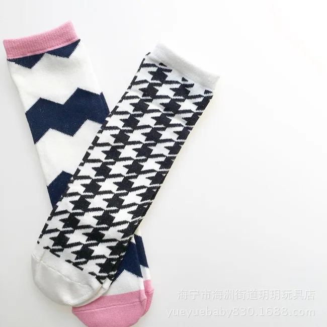 Детские носки до колена противоскользящие тапочки для малышей хлопковые с