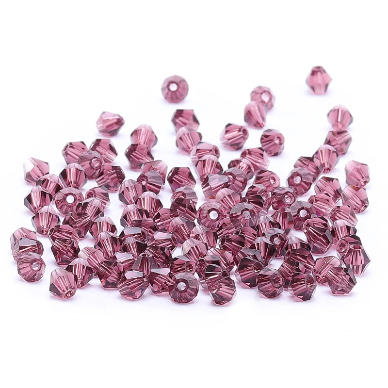 

Red-Brown 4mm 100pc Austria Crystal Bicone Beads 5301 DIY Jewelry Accessories Making S-24