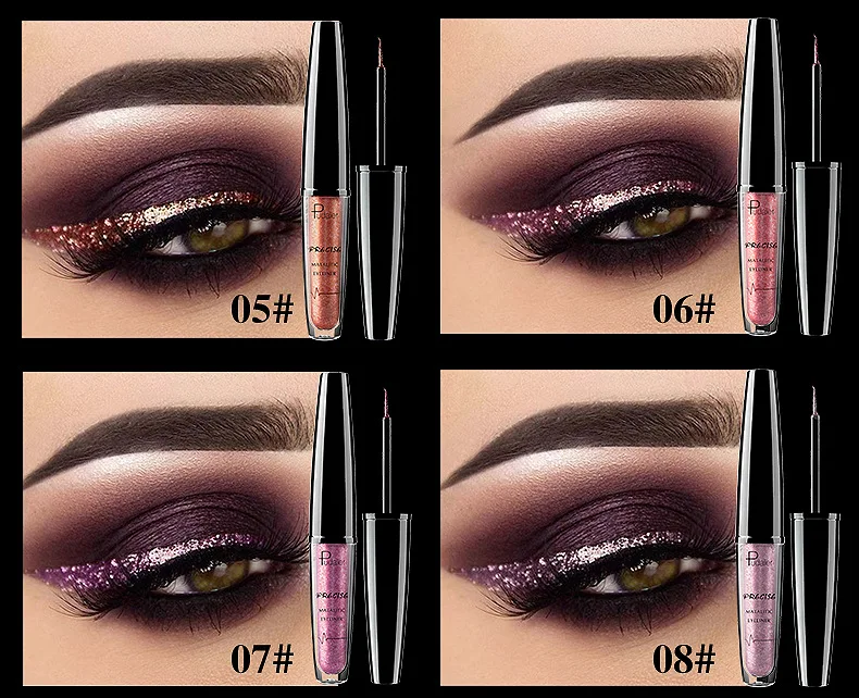 Подводка для глаз блестящая красочная подводка водостойкая долговечная мягкая