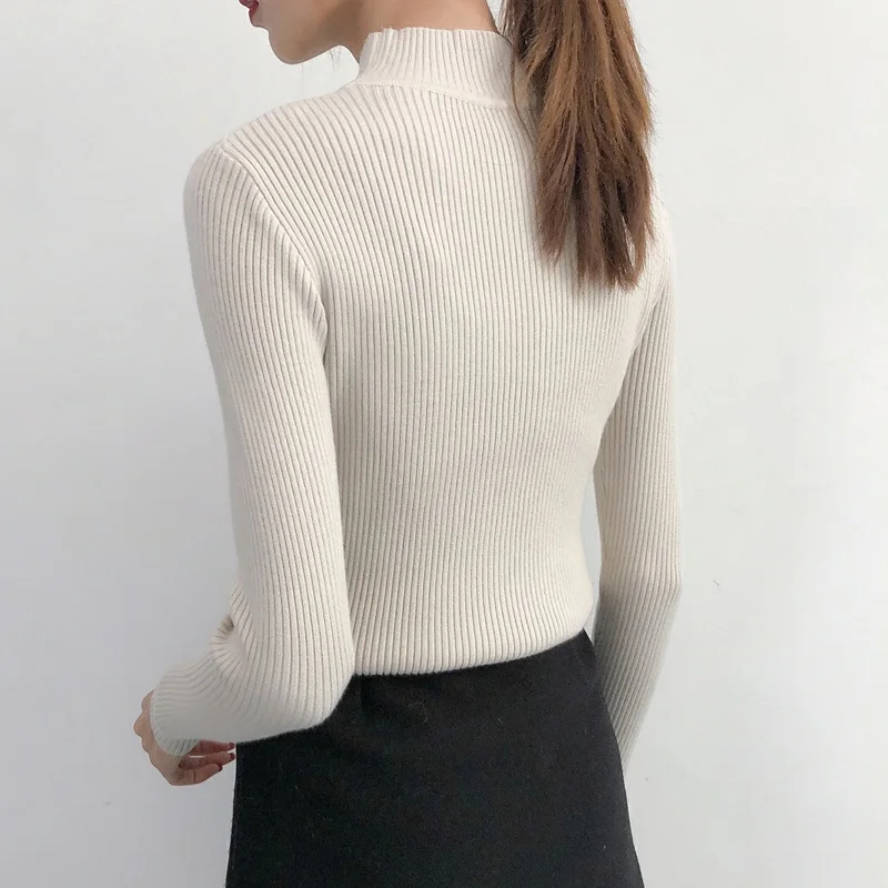 Фото Knitted Turtleneck Sweater Women Camel Casual Pullover Autumn Winter Streetwear Sweaters And Pullovers 2018 pull femme Женская одежда Knitted Turtleneck Sweater Women Camel Casual Pullover Autumn Winter Streetwear Sweaters And Pullovers 2018 pull femme Женская одежда