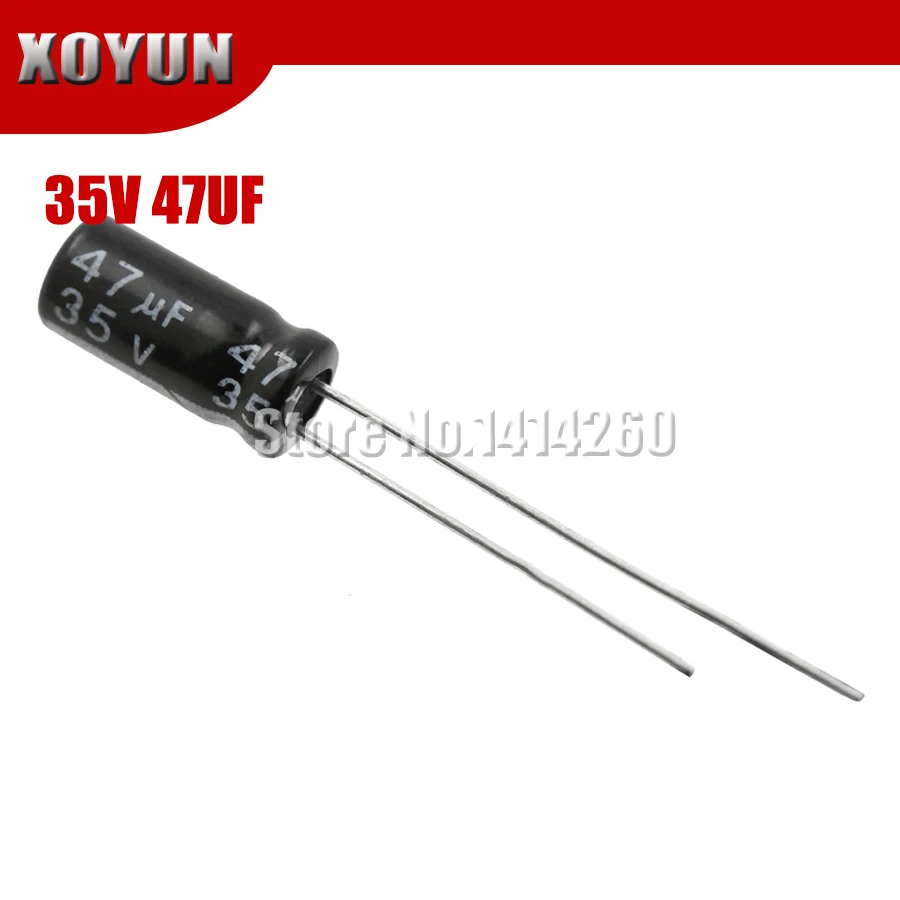 50 шт./лот Новый 35V47UF 5*11 мм 47 мкФ 35V электролитический конденсатор|Конденсаторы| |