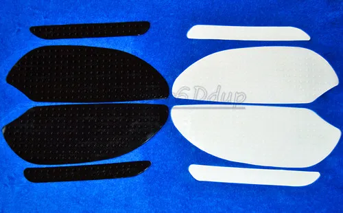 Мотоцикл черный белый Противоскользящий топливный протектор стикер Танк Pad тяги