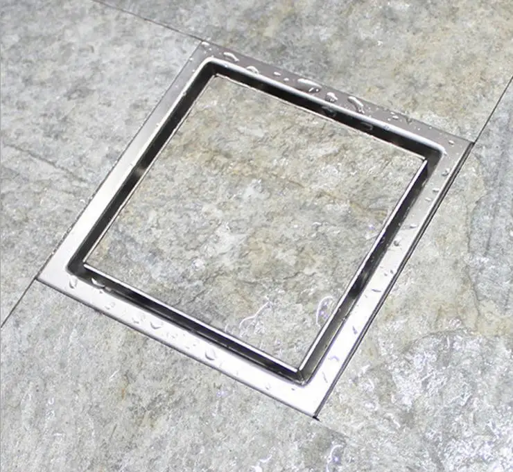 Дезодорант слив пола анти блокирующий туалета 304 нержавеющая сталь квадрат