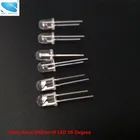 10 шт.лот 5 мм короткие ножки 10 мил инфракрасный светодиод 850 нм Невидимый диод 90 градусов сквозное отверстие светодиодный светильник диод для камеры безопасности