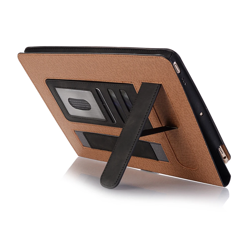Для iPad 5th 6th чехол для iPad Air 1 Air 2 9,7 дюймов Синтетическая кожа смарт-чехол подставка держатель ручки для карточек ручной ремень