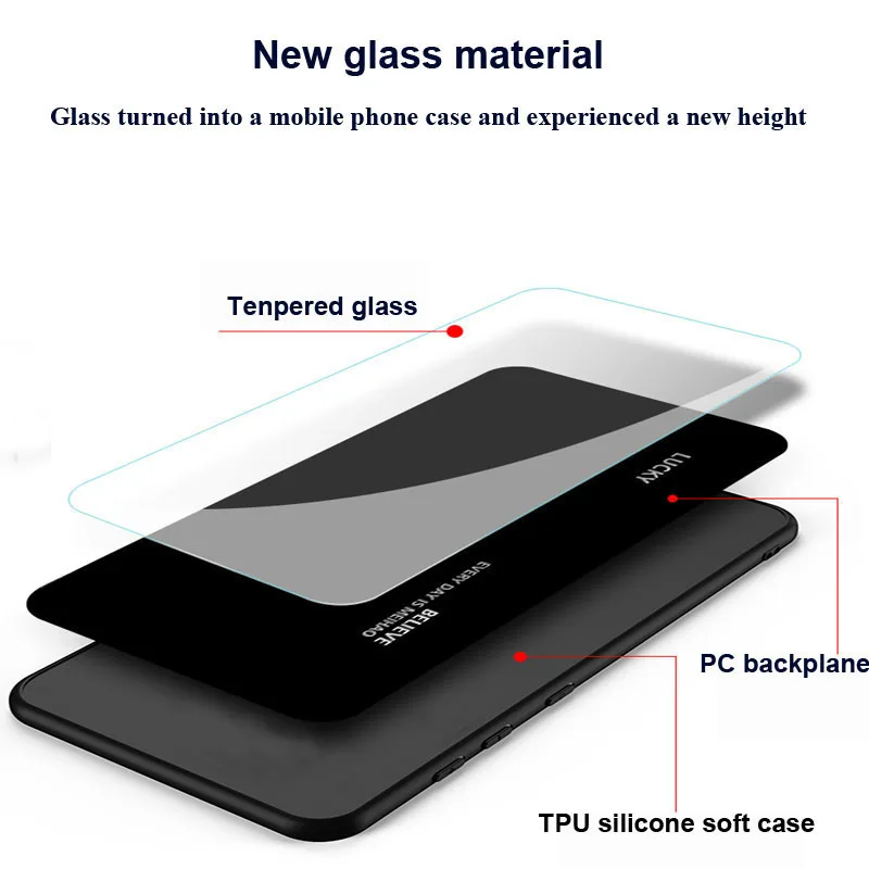 Чехол из закаленного стекла для Huawei GR5 2017 чехол GR 5 GR52017 Мягкая силиконовая задняя