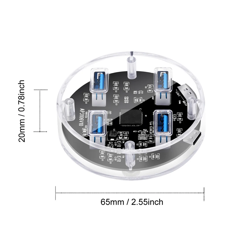 Usb-хаб USB 3,0 USB C концентратор для поверхности MacBook Pro usb type A концентратор USB 3,0 адаптер с Micro USB для компьютерных аксессуаров