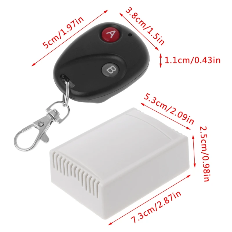 DC 12V 2CH RF беспроводной переключатель системы дистанционного управления 2